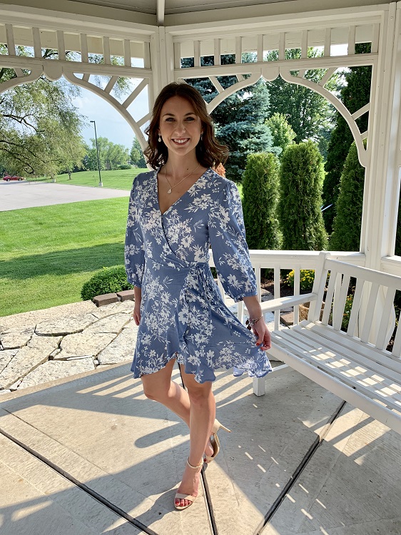 wrap dress for a wedding guest
